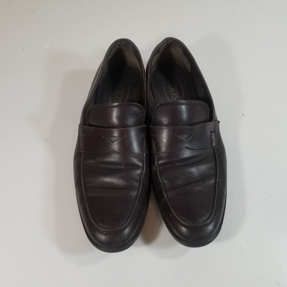 Tod\'s Men Slip On Moc Toe Penny Loafers Size 7.5 main image 3